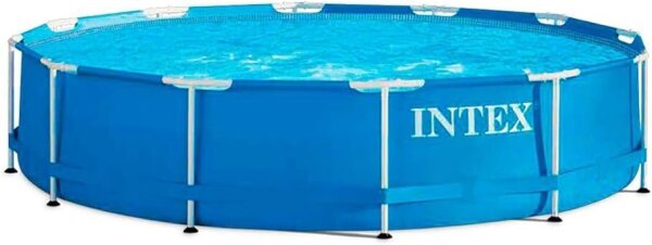 Intex 28212NP Metal Frame Above Ground Pool with Steel Frame, Dismantable, 12 x 30 inches