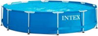 Intex 28212NP Metal Frame Above Ground Pool with Steel...