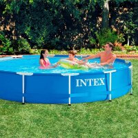 Intex 28212NP Metal Frame Above Ground Pool with Steel Frame, Dismantable, 12 x 30 inches
