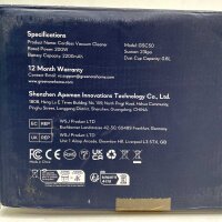 GREENOTE GSC50 cordless vacuum cleaner, 200 W, 23 kPa, 2200 mAh, 0.6 l dust container