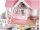 MAMABRUM W06A379 XXL Wooden Dollhouse, 123 cm, 3 Floors, LED, Terrace, Garden, Furniture