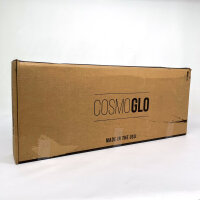 COSMOGLO XL LED Crescent Floor Lamp Gold, Mobile Phone Holder, 3 Light Colors, Height Adjustable