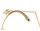 COSMOGLO XL LED Crescent Floor Lamp Gold, Mobile Phone Holder, 3 Light Colors, Height Adjustable
