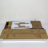 Multigame 4-in-1 wooden game table, white, table football, billiards, hockey, table tennis