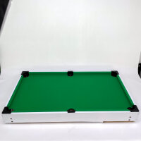 Multigame 4-in-1 wooden game table, white, table football, billiards, hockey, table tennis