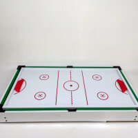 Multigame 4-in-1 wooden game table, white, table football, billiards, hockey, table tennis