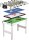 Multigame 4-in-1 wooden game table, white, table football, billiards, hockey, table tennis