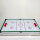 Multigame 4-in-1 wooden game table, white, table football, billiards, hockey, table tennis