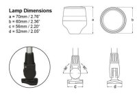 HELLA NaviLED 360 Compact LED Anchor Lantern, 865 mm, Foldable, Black