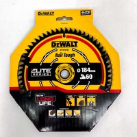 DEWALT DT1670-QZ circular saw blade, 184 mm, 60 teeth,...