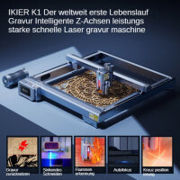 iKier K1 Pro 24W Lasergravierer — 410 × 410 mm Arbeitsfläche, 120 W elektrische Leistung, 100–240 V