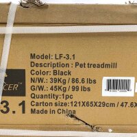 dogPACER LF 3.1 Dog Treadmill, Black