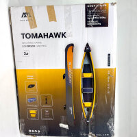 Aqua Marina Tomahawk AIR-C 3 Personen Drop-Stitch Kanu Luftkanu, 10 psi