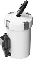 SunSun HW-603B, external aquarium filter, 400 l/h, 3 filter sponges, 1 filter fleece, filter media, filter pump, 50357