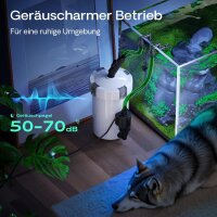 SunSun HW-603B, external aquarium filter, 400 l/h, 3 filter sponges, 1 filter fleece, filter media, filter pump, 50357