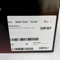 KEP Smart Nova Metal Polish Riding Helmet Unisex Blue Size L (59-62 cm) NOVA.P.BLU.L