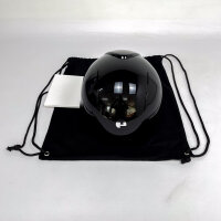 KEP Smart Nova Metal Polish Riding Helmet Unisex, Size M (51–58 cm), Black, NOVA.P.BLK.M