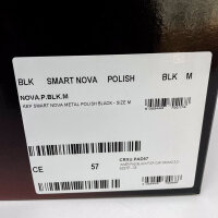 KEP Smart Nova Metal Polish Riding Helmet Unisex, Size M (51–58 cm), Black, NOVA.P.BLK.M