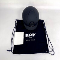 KEP Italia NOVA.T.BLU.M Unisex Textile Riding Helmet, Standard Visor, Size M (55 cm), Matte Blue