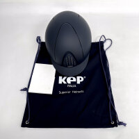 KEP Italia, NOVA.T.BLU.L, Textil-Riithelm, Unisex, Standardvisor, Größe L (60 cm), Mattblau
