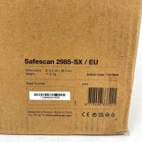Safescan 2985-SX Geldzählmaschine, Wertzählung und Sortierung gemischter Banknoten, Geldscheinprüfer, 7-fache Echtheitsprüfung, 112-0649