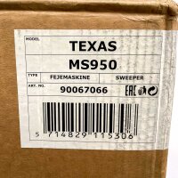 Texas MS950 manual sweeper, 95 cm, 45 L, 90067066