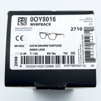 Oakley OY8016-0249 Womens Glasses, Satin Brown Tortoise, Lens 49 mm, Bridge 15 mm, Temples 128 mm