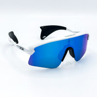 Oakley Stunt Devil S OO9518-0436 Unisex Sunglasses, Prizm Sapphire, Lens 36 mm, Temples 137 mm