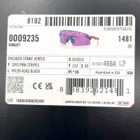 Oakley Encoder Strike Vented OO9235-16 Unisex-Sonnenbrille, Prizm Road Black, Glas 39 mm, Bügel 123 mm