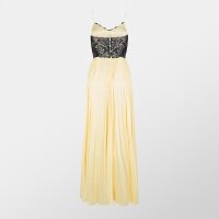 Self-Portrait Satin Lace Maxi Dress SS25-039X-Y...