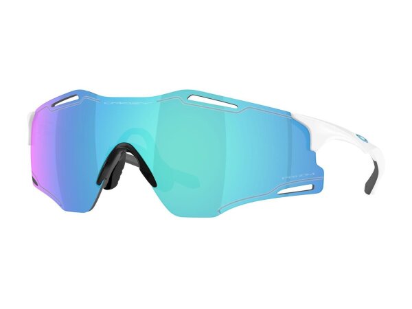 Oakley Cybr Zero OO9512D-0239 Unisex Sunglasses, Prizm Sapphire, White, Lens 39 mm, Temples 125 mm