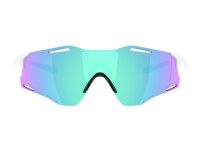 Oakley Cybr Zero OO9512D-0239 Unisex Sunglasses, Prizm Sapphire, White, Lens 39 mm, Temples 125 mm