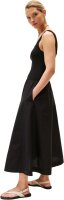 Tommy Hilfiger 5X2 Rib Midi Mix F&F Damen-A-Linienkleid, Größe M, Schwarz, WW0WW44612 BDS