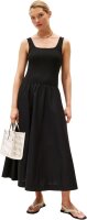 Tommy Hilfiger 5X2 Rib Midi Mix F&F Damen-A-Linienkleid, Größe M, Schwarz, WW0WW44612 BDS