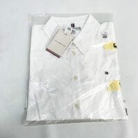 Tommy Hilfiger WW0WW43577 Damen-Langarmhemd NOS Stretch Regular Weiß Größe 40