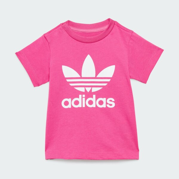adidas IX5112 Kids T-Shirt Semi Lucid Fuchsia UK 2-3 Years