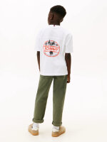 Tommy Hilfiger Seasonal Texture Print Boys T-Shirt, Size 12 Years, White, KB0KB09941 YBR