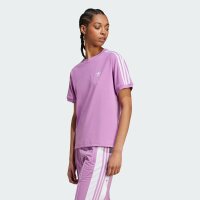 adidas IY2103 Damen-T-Shirt, 3-Streifen, Preloved Lila, Größe XL