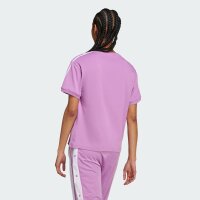adidas IY2103 Damen-T-Shirt, 3-Streifen, Preloved Lila, Größe XL