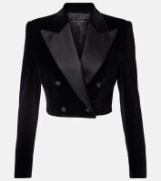 Dolce & Gabbana Damen-Samtblazer Smokingstil, kurz...