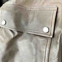 Weekend Max Mara Berbice Damen-Nappalederjacke, Größe 34, Dunkelbraun