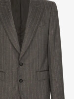 Dolce & Gabbana, GKLOMTFR21H, Herren-Nadelstreifenanzug, Sicilia, Größe 56, Grau