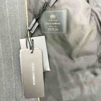 Dolce & Gabbana, GKLOMTFR21H, Herren-Nadelstreifenanzug, Sicilia, Größe 56, Grau