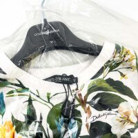 Dolce & Gabbana Womens Crop T-Shirt, Size 42, White, F8V75Z