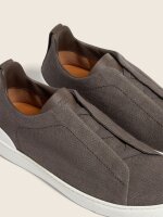 ZEGNA 4509331069 Low-Top-Sneaker Triple Stitch Fabric Dunkelbraun Herren EU 41