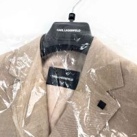 KARL LAGERFELD Clever-Road Sakko für Herren, Slim Fit, Größe 46, Beige meliert, Schurwolle-Viskose, 155200102601