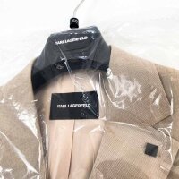 KARL LAGERFELD 155200102601 Sakko für Herren, Slim Fit, Größe 50, Beige meliert, Schurwolle-Viskose