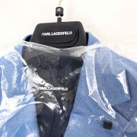 KARL LAGERFELD 155200102601 Sakko Clever-Road Slim Fit Hellblau meliert Schurwolle-Viskose Größe 48