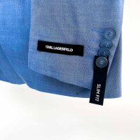 Karl Lagerfeld Clever-Road blazer, slim fit, size 46, light blue melange, virgin wool-viscose, 155200102601