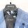 Karl Lagerfeld Clever-Road blazer, slim fit, size 46, light blue melange, virgin wool-viscose, 155200102601